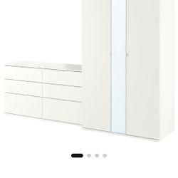 IKEA Wardrobe with mirror And Dresser