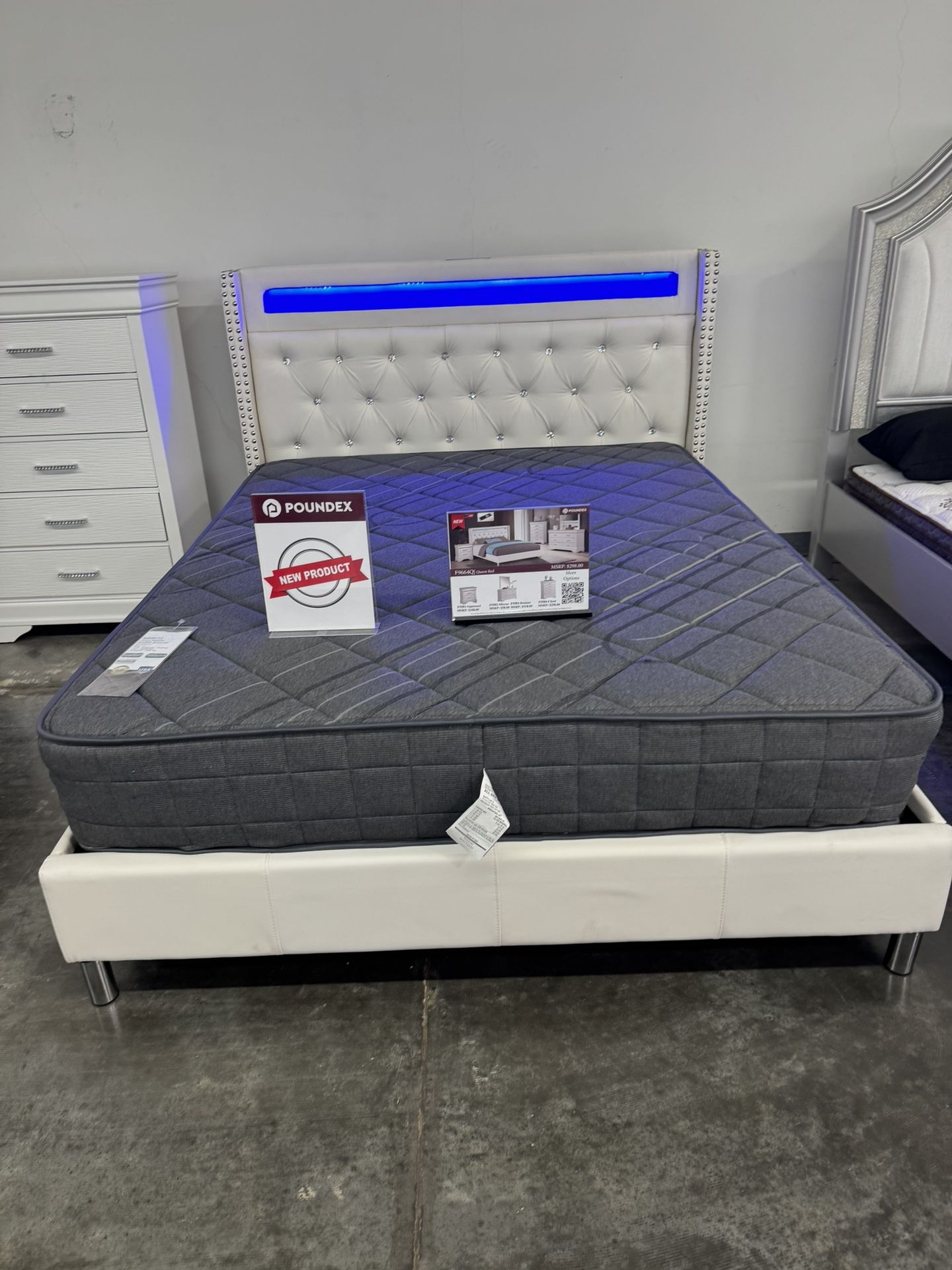 New Queen Bed Frame With Mattress