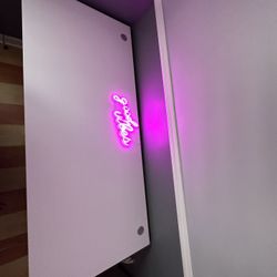 White modern 72’ desk