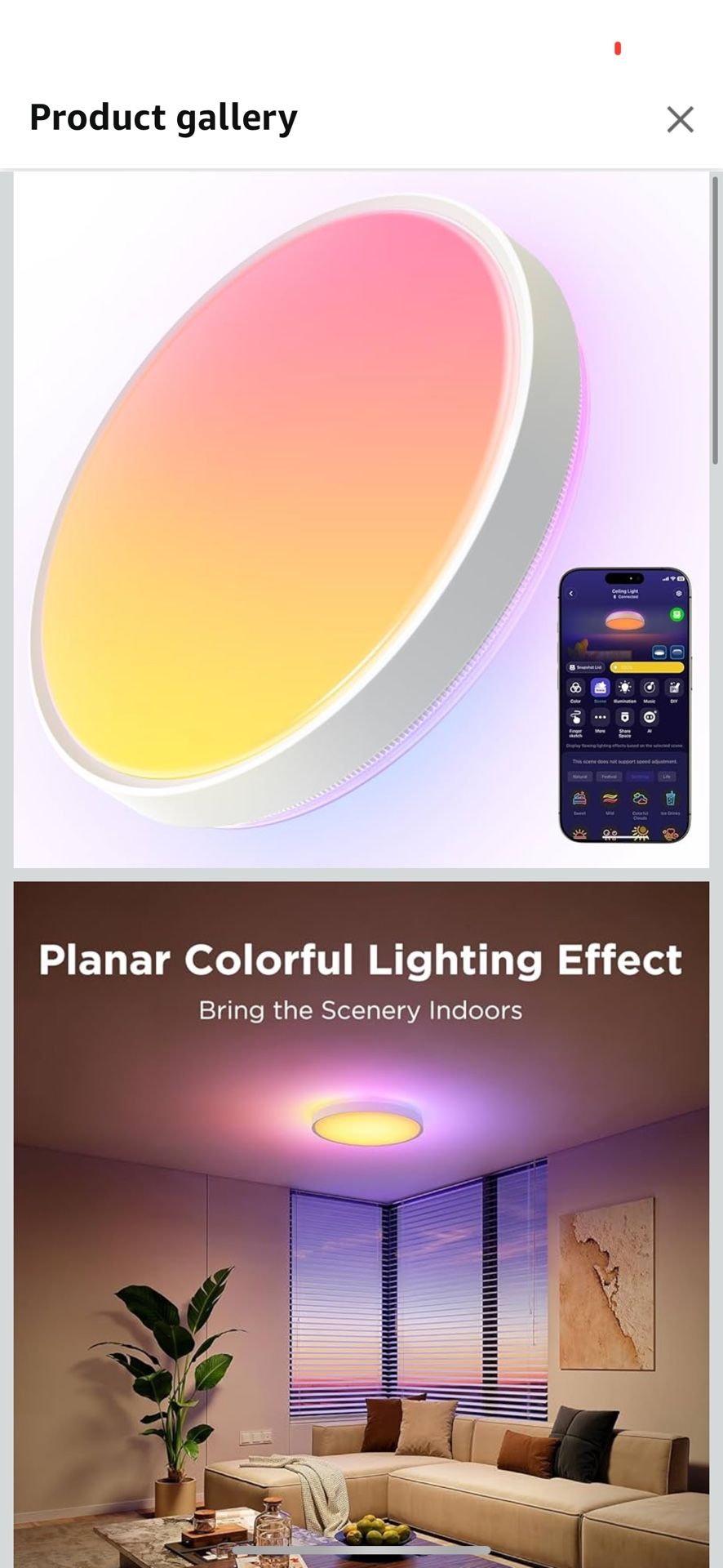 RGB LED ceiling Light