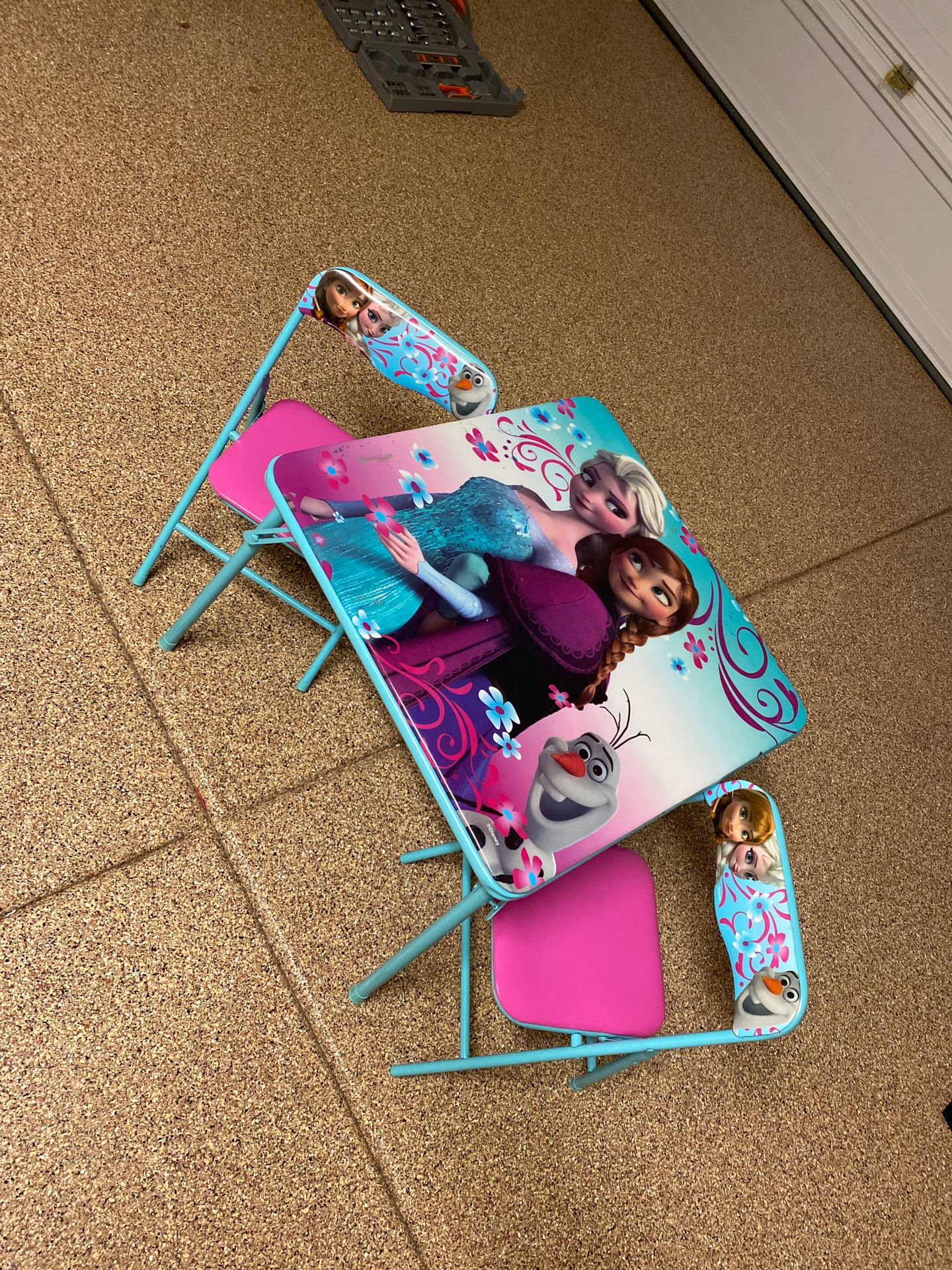 Kids frozen table and chairs - Metal frame