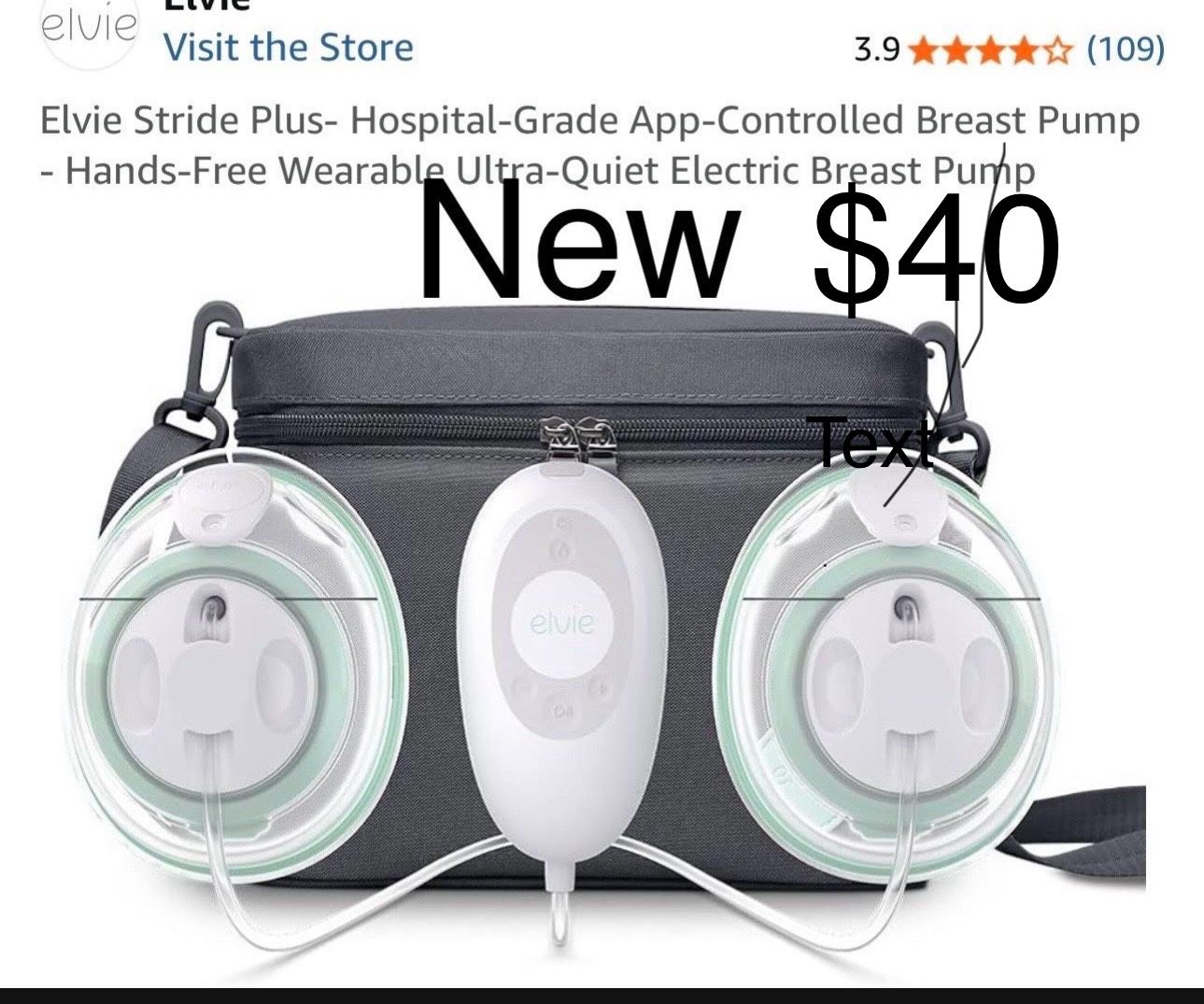 New Elvie Stride Plus Breast Pump