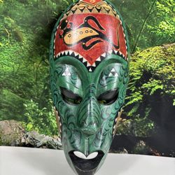 Hand Carved Tribal Wooden Mask