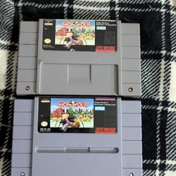 SNES-Super Nintendo- Monopoly - !!WORKS!! 