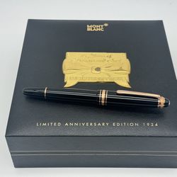MONTBLANC LIMITED EDITION 75TH ANNIVERSARY 1924 FOUNTAIN PEN NEW 100% AUTHENTIC