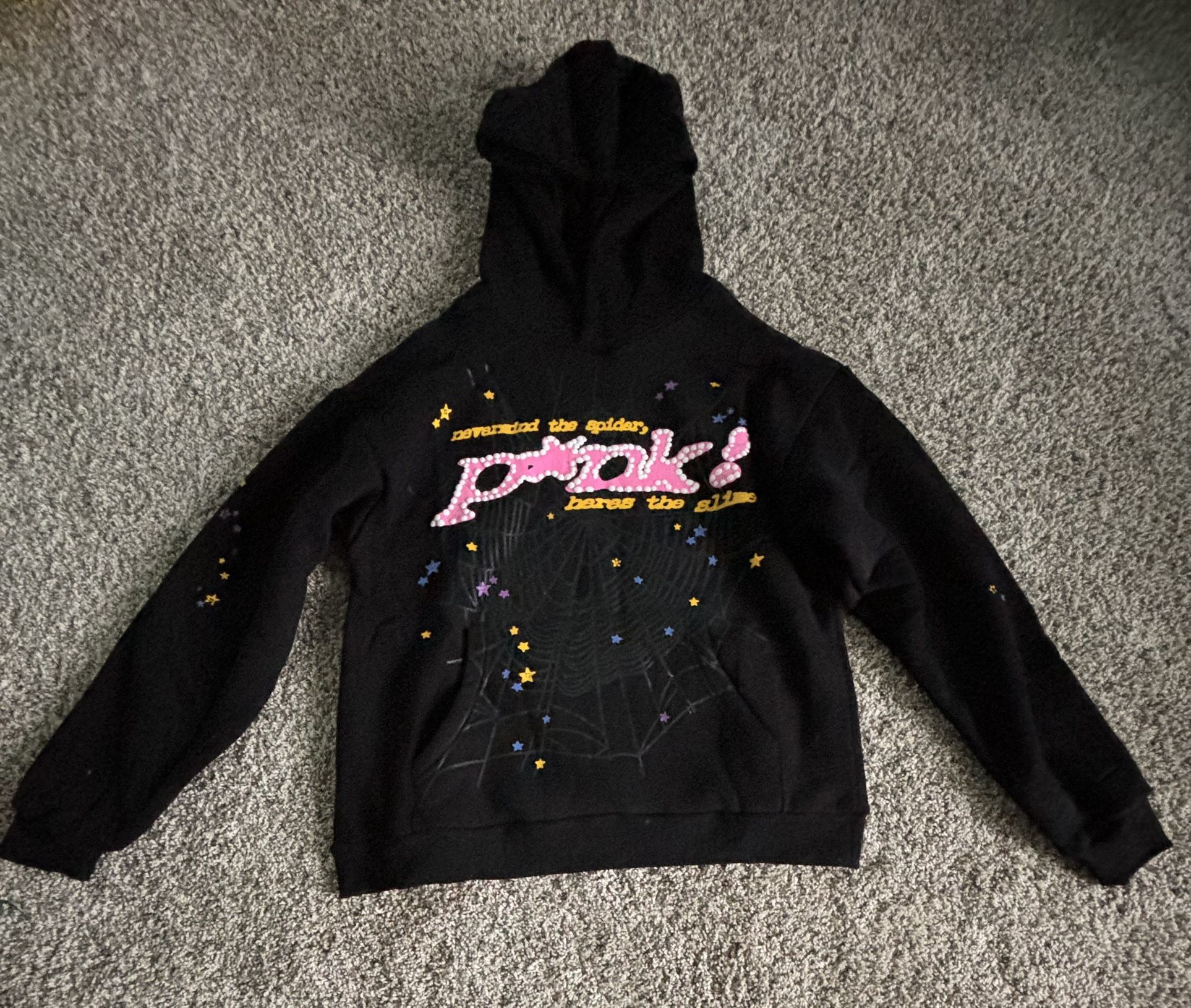Sp5der Worldwide “Black” Medium + Free Shipping