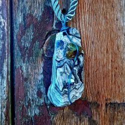 NEW UNIQUE DESIGNED NECKLACES JEWELRY RAW ORANGE CALCITE, BANDED, DOLOMITE BARITE!