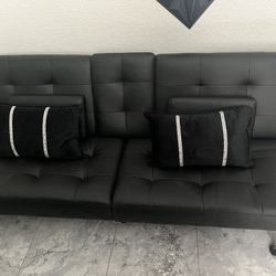 Black Couch Bed 