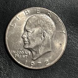 1972 D Eisenhower Silver Dollar Denver Mint, circulated