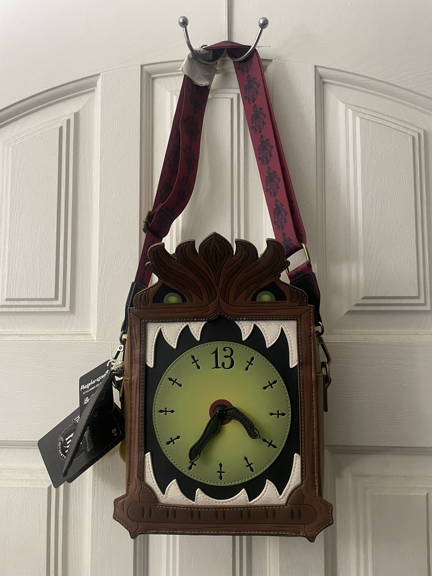 Loungefly Disney Haunted Mansion Grandfather Clock Crossbody Bag