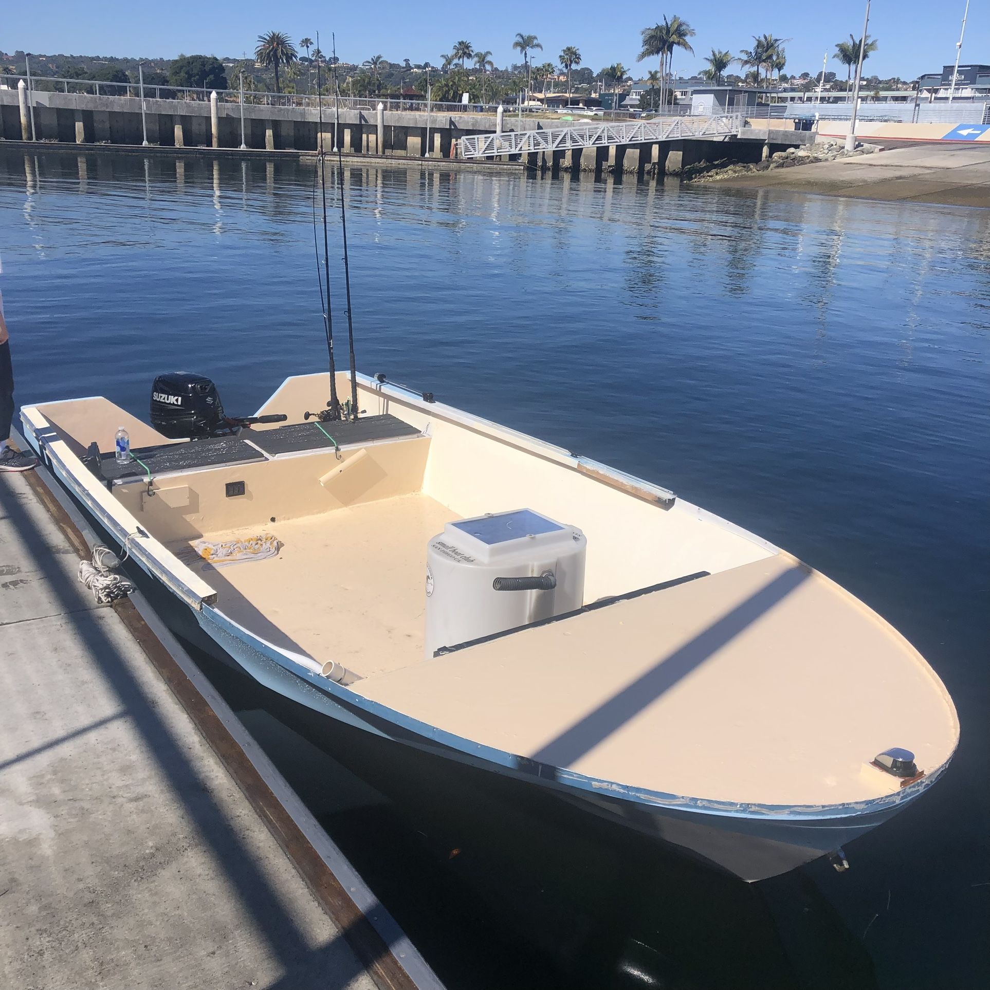 Small Boat 16’” Fishing Skiff With Trailer