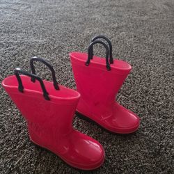 Red Children Rain Boots