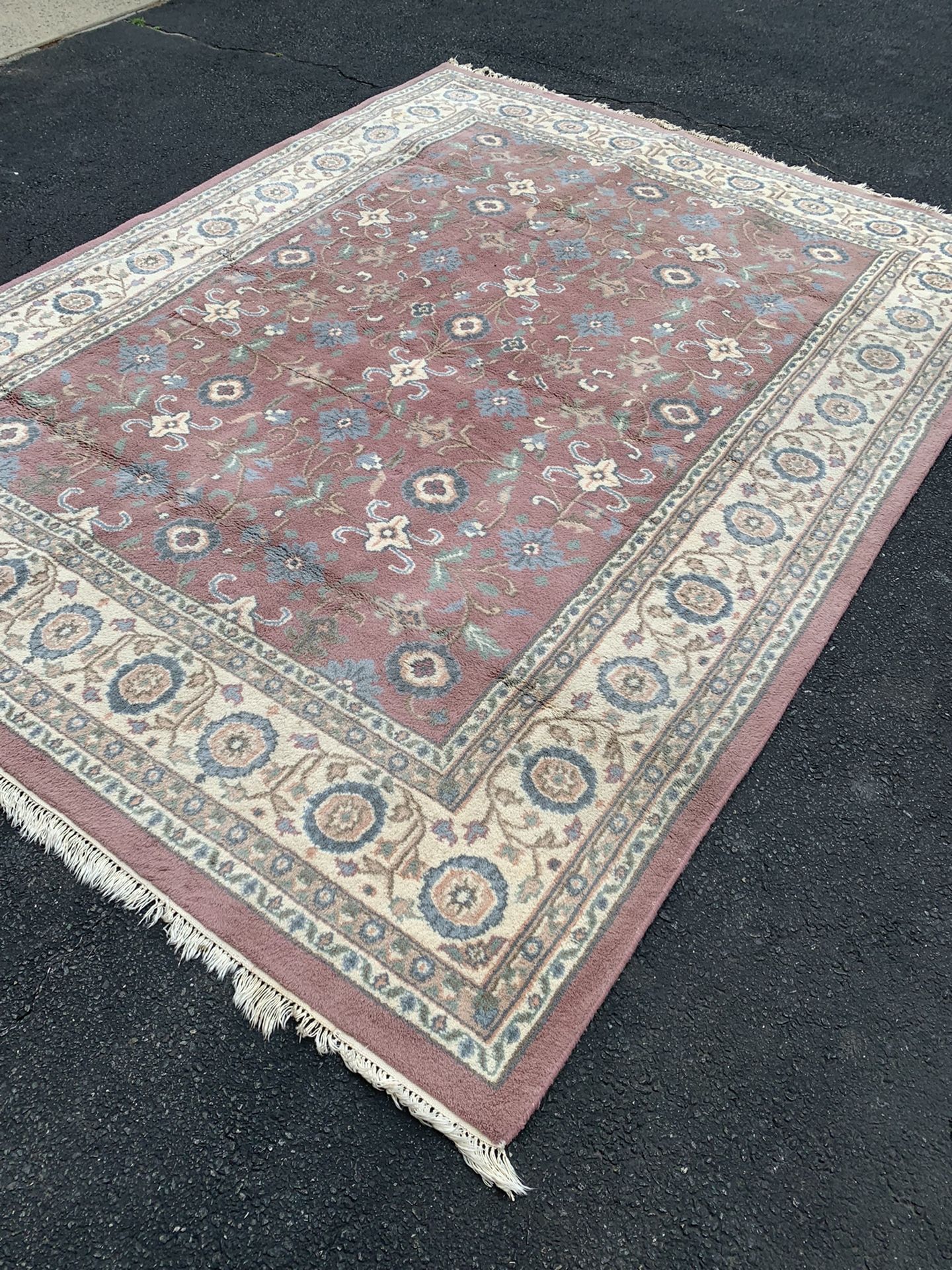 Hand Knotted Persian Rug 8x10 Pink
