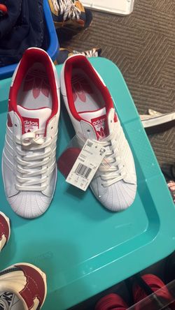 Adidas Superstar White Red Sneakers