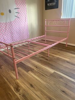 Bed frame (twin size) PINK