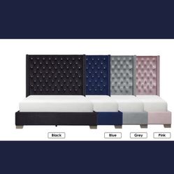 Queen size headboard, footboard, and rails 699