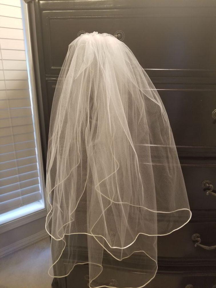 White bridal call from David's bridal