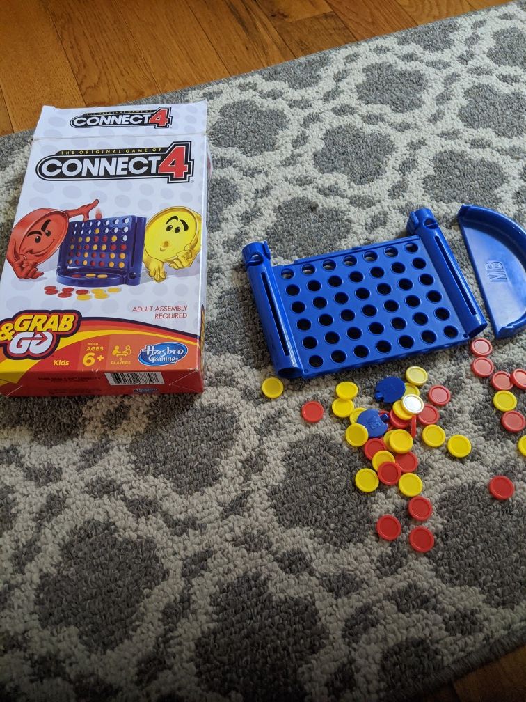 Connect four board game