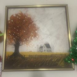 Tree And Cottage Painting