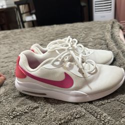 White Pink Nikes Size 6