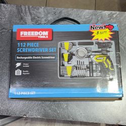 New Freedom Tools 112 Piece Screwdriver