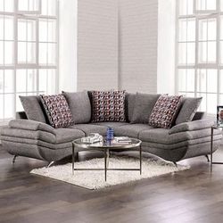 Crystal II Collection sectional- Dark grey Now 1239.00 Free Delivery 🚚