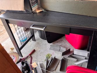 Desk with single drawer