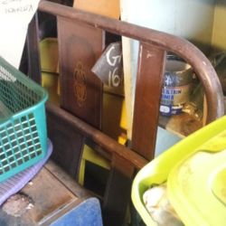 Antique Metal Headboard And Baseboard For A Bed