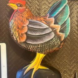 Hand painted Rooster 