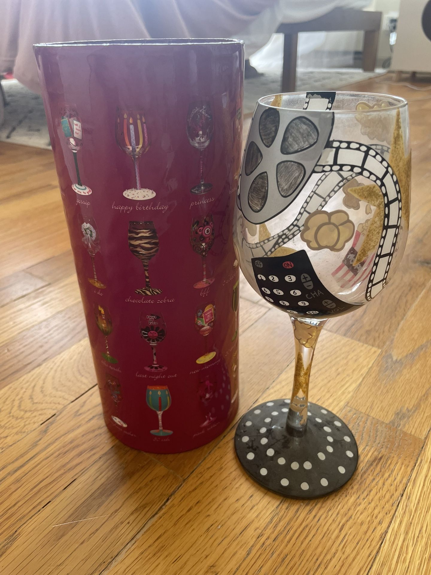 Lolita Themed Wine Glasses w/Recipes