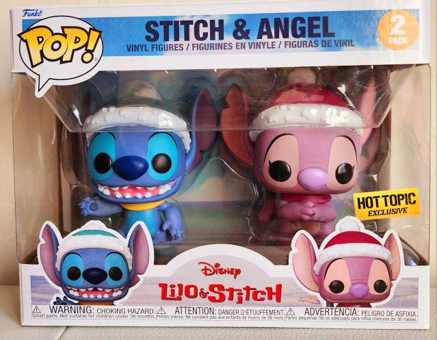 Funko Pop Disney Stitch and Angel Exclusive 