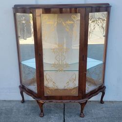 Harris And Rose Curio Display Antique Cabinet C31