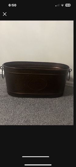 New LARGE Bronze Beverage (or?) Tub