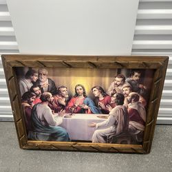 Hand painted last supper