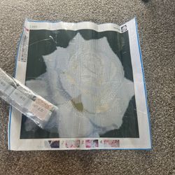 Diamond Painting White Rose 