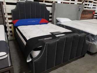New queen size bed frame tax included delivery available