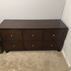 Brown wood Dresser