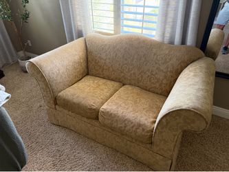 Gold loveseat free