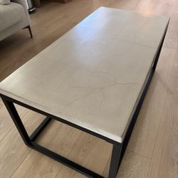 Niles Grey Cement Rectangle Coffee Table 