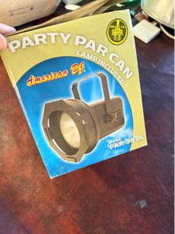 10 American DJ Par 38 BL Par Cans with new bulbs.