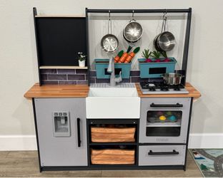 Kids Play Kitchen + Dishes and Food