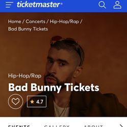 Bad Bunny Concert Tickets