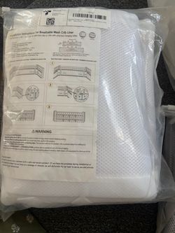 Breathable Mesh Crib Liner – Set of 3