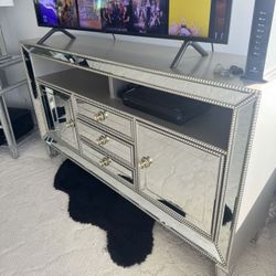 Mirrored TV Stand