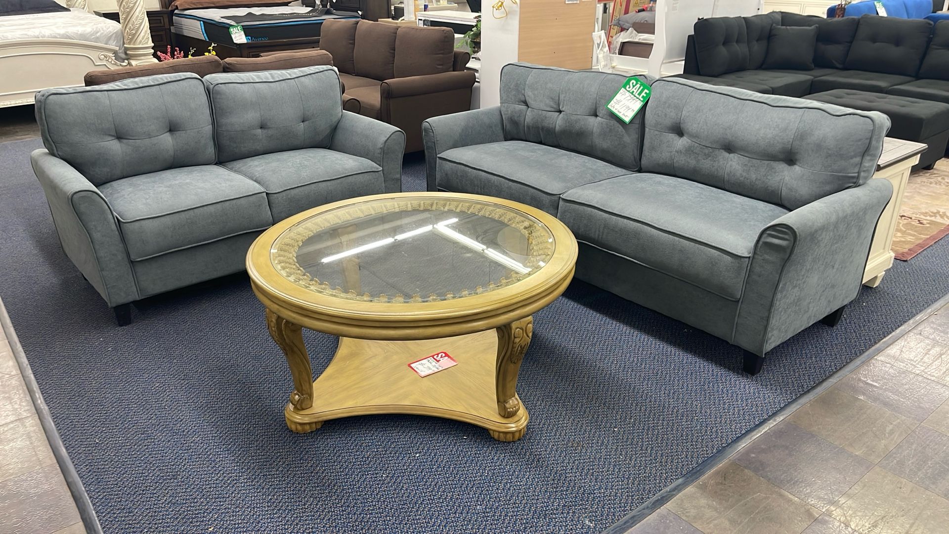 Fabric Sofa And Loveseat