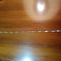 Vintage 8inch Sterling Silver Bracelet. 