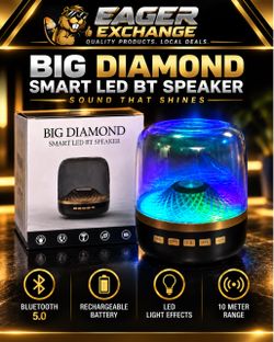 Big Diamond Smart LED Bluetooth Speaker