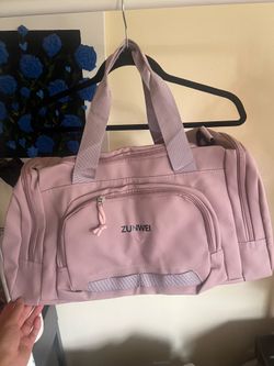 Brand New Zunwei Duffle Bag - Pink or Grey, Travel Weekender Tote
