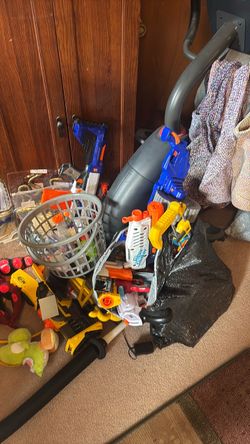 Big bag of nerf guns