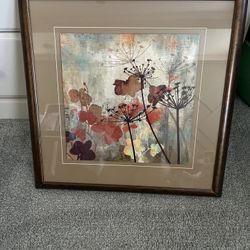 Framed Floral Print / Artwork / Home Decor
